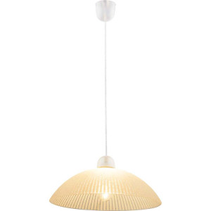 Hängeleuchte, Glas, geeist, H 110 cm, GABI