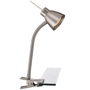 LED Klemmlampe, silber, Flexo-Arm, max. Höhe 38 cm, NUOVA