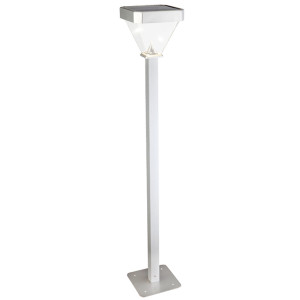 LED Solar Stehlampe, Aluminium, Höhe 100 cm