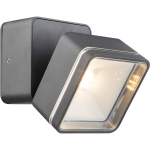 LED Wandleuchte, Aluminium Druckguss, Anthrazit