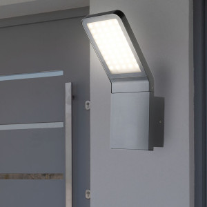 LED Wandleuchte ALU Wand Down Strahler, Höhe 25,5 cm LISSY