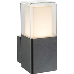 LED ALU Wandleuchte mit Glasschirm, Höhe 20,2 cm, DALIA