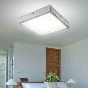 LED Deckenleuchte, Muster, Quadrat, L 30 cm