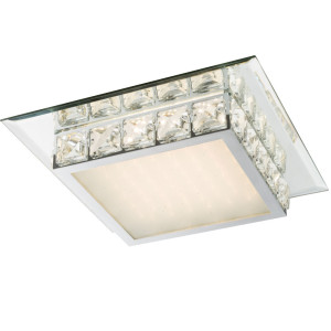 LED Deckenleuchte mit Kristallen und Sterneneffekt MARGO