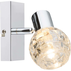 Herrlicher 1-flammige Esszimmer Strahler aus Chrom KEITH