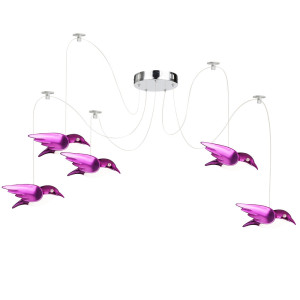 LED Hängelampe, Vogel-Pendel,  2x 1,5m, 3x 2m, BIRD