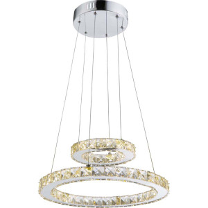 Anregende 24W LED Hängeleuchte mit beweglich aus Chrom