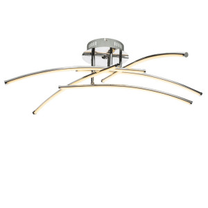 LED Deckenleuchte, Chrom, Stäbe beweglich, 82 cm, BARNA