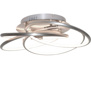 40W LED Deckenleuchte, dimmbar, ALU, Globo BARNA 67828-40