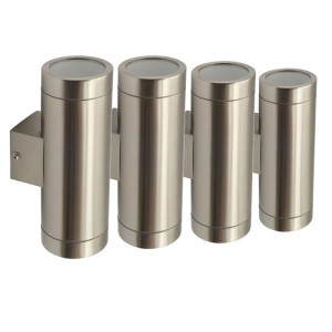 Wandleuchte aus Aluminium Druckguß für den Außenbereich im 4er Set