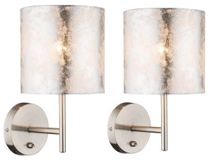 2er Set LED Wandleuchten für Ihr Wohnzimmer.