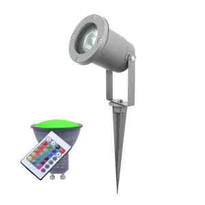 Elegante RGB LED Steckleuchte aus Aluminium-Druckguss