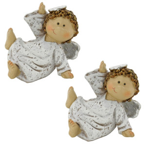 2er Set Weihnachtsengel für Ihre Winterdekoration
