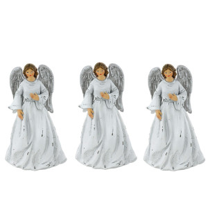 3er Set Engel Standfiguren, Höhe von 12 cm