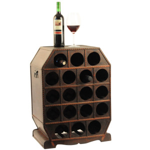 Weinregal im Kolonialstil für den Weinliebhaber