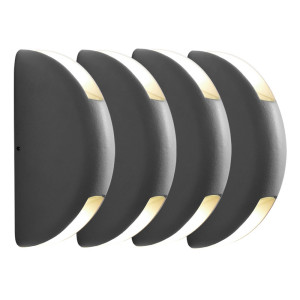 4er Set LED Luxus Wandleuchten für den Außenbereich
