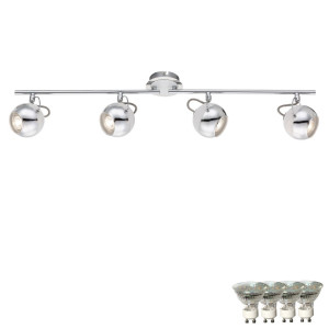 LED Deckenleuchte mit vier verstellbaren Spots