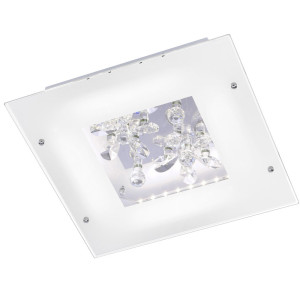 LED 16 Watt Deckenleuchte mit klaren Kristallen Paul Neuhaus
