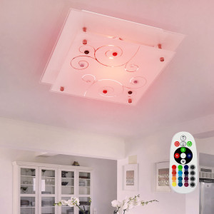 RGB LED Deckenleuchte mit Farbwechsler und Dimmer REGIUS