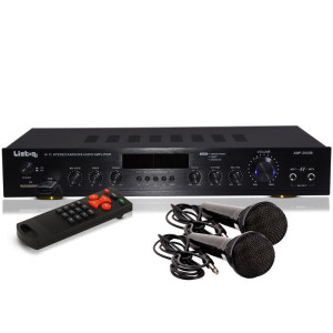 Karaoke Verstärker Bluetooth mit 2 Mikrofonen AMP 2540