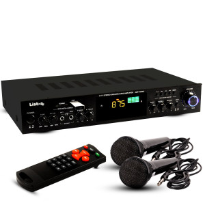 HiFi Verstärker Bluetooth MP3 mit 2 Mikrofonen AMP 7000 BT