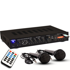 Verstärker Bluetooth USB MP3 Receiver 2 Mikrofone AMP4500BT