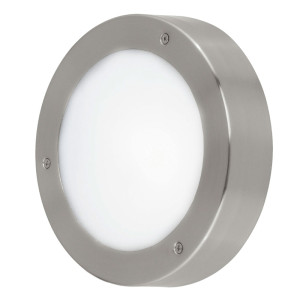 LED Edelstahl Wandleuchte, Durchmesser 18,5 cm, VENTO