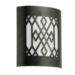 Wandlampe in Gold-Schwarz, Höhe 23,5 cm, CITY CLASSIC