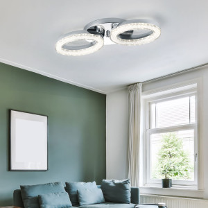 14 W LED Deckenleuchte mit 2 Ringen für Ihren Flur ELEKTRA