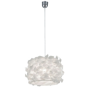 Hängeleuchte, Blätter Design, weiß, 30 cm, NEST