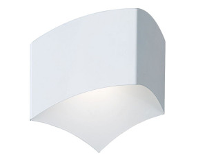 Design LED Wandleuchte in schlichtem weiß für Ihren Wohnraum