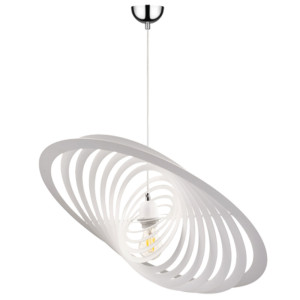 Hängeleuchte, weiß, Ring Design, L 61 cm, PLANET