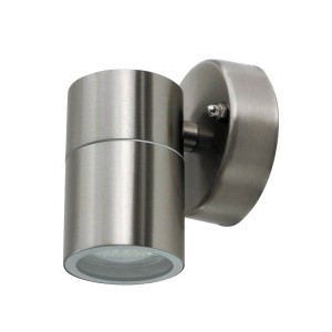 Edelstahl, Glas Wand Down Strahler, Höhe 11,8 cm VT-7621
