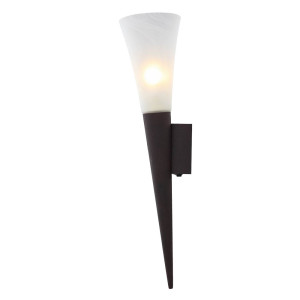 LED Wandleuchte, Höhe 50 cm, rostfarbig, RADUZ