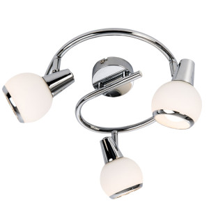9W LED Deckenlampe in Spiralform mit beweglichen Spots LORIS