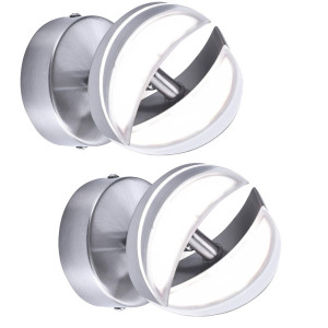 2er Set LED Wandleuchten für den Wohnraum TOM
