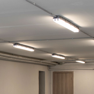 4x LED Wannenleuchten, 2880 Lumen, Neutralweiß, L 120 cm, VT-1249