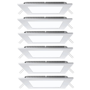 6er Set LED Einbaustrahler aus ALU zur Wandmontage VT-307