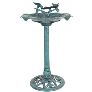 Robuste Vogeltränke, Grün, Höhe 82 cm