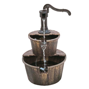 Brunnen, Holzoptik, H 68 cm THALASSO