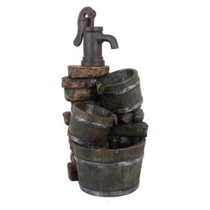Springbrunnen, Garten, Eimer-Stein-Optik, Höhe 75 cm