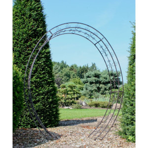 Rosenbogen LAMOS oval aus Metall