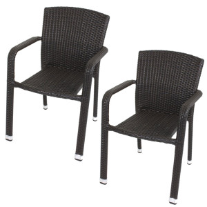 2er Set Armstuhl GETAFE stapelbar