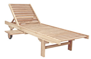 Sonnenliege SOLO mit Ablagebord