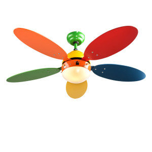 Deckenventilator, Zugschalter, bunt, 106,6 cm, WADE I