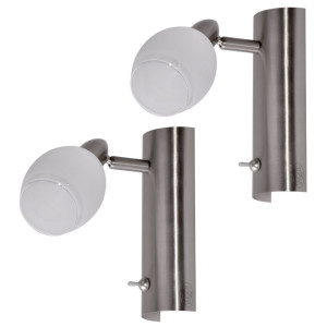 2er Set LED Wandleuchten für den Wohnraum MAURO