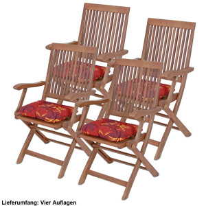 4er Set Kissen für einen guten Sitzkomfort LIVERPOOL