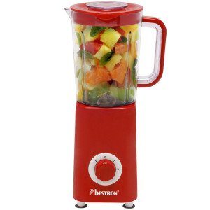 300 Watt Universal Standmixer in rot mit Edelstahlmessern