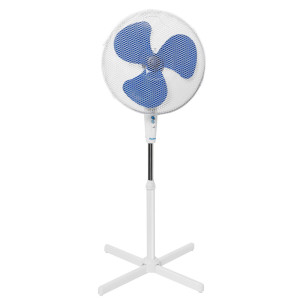 Standventilator mit Höhenverstellung in Weiß
