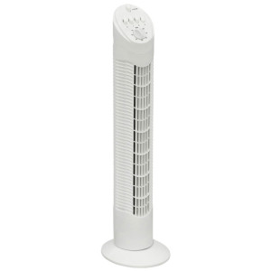 Säulenventilator in weiß mit 3 Geschwindigkeitsstufen